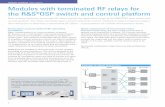 Modules with terminated RF relays for the R&S®OSP switch ...