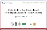 Digitalized Mother Tongue Based Multilingual Education ...