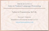 ITCS 4111/5111 Intro to Natural Language Processing