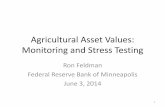 Agricultural Asset Values: Monitoring and Stress Testing
