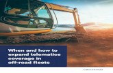 When and how to expand telematics off-road fleets