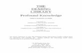 THE DEMING LIBRARY Profound Knowledge
