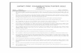 AIPMT PRE- EXAMINATION PAPER 2012 Code-A