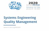 Systems Engineering Quality Management