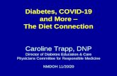 Diabetes, COVID-19 and More The Diet Connection