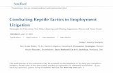 Combating Reptile Tactics in Employment Litigation