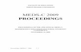 Proceedings MEDS 2009 - Peter Liljedahl