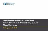 Institute for Credentialing Excellence - Future Directions ...
