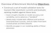 Overview of Benchmark Workshop Objectives