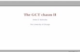 The GCT chasm II