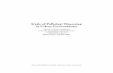 Study of Pollutant Dispersion in Urban Environments