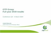 OTP Group Full year 2019 results - OTP Bank