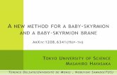 A NEW METHOD FOR A BABY SKYRMION AND A BABY SKYRMION …