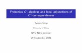 Frobenius C*-algebras and local adjunctions of C ...