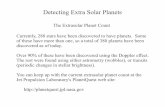 Detecting Extra Solar Planets - Sacramento State