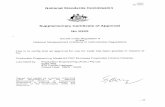 National Standards Commission Supplementary Certificate of ...