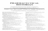 Pharmaceutical historian Index for the years 1996 - 2005