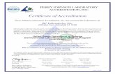 Certificate of Accreditation - bclabs.com