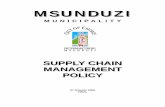 SUPPLY CHAIN MANAGEMENT POLICY - Msunduzi