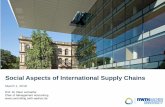 Social Aspects of International Supply Chains