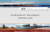 Adopted Budget 2008-09 | SWEK