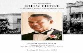 We Remember John Howe - Tobin Brothers