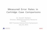 Measured((Error((Rates((in(( Cartridge((Case((Comparisons(