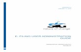 E- Filing User Administration Guide