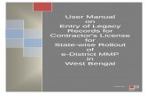 User Manual on Entry of Legacy Records for Contractor's ...