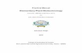 Practical Manual Elementary Plant Biotechnology