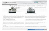 Rugged acoustic distance sensors