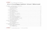 CLI Configuration User Manual-ONV - onv.com
