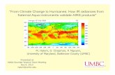 “From Climate Change to Hurricanes: How IR radiances from ...