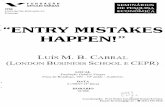 ·ENTRY MISTAKES HAPPEN!