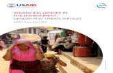 ADVANCING GENDER IN THE ENVIRONMENT: GENDER AND …