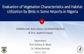Evaluation of Vegetation Characteristics and Habitat ...