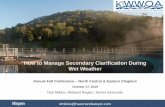 How to Manage Secondary Clarification During Wet Weather