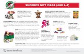 SHOEBOX GIFT IDEAS (AGE 2-4)