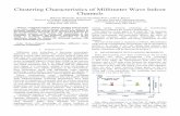 Clustering Characteristics of Millimeter Wave Indoor Channels
