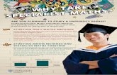 WHY TAKE SPECIALIST MATHS? - James Cook University
