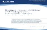 Thyrogen (thyrotropin alfa) Billing and Coding Guide