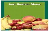 Low Sodium Menu - Women's Health Council