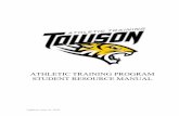 ATHLETIC TRAINING STUDENT Resource Manual S2020