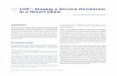 CASE LUX : Staging a Service Revolution in a Resort Chain