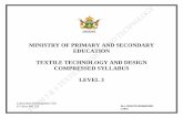 MINISTRY OF PRIMARY AND SECONDARY EDUCATION TEXTILE ...