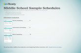 i-Ready Middle School Sample Schedules 2018