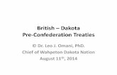 British – Dakota Pre-Confederation Treaties