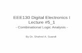 EEE130 Digital Electronics I Lecture #5 1