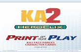 KA2 FAST FORCES CHARACTER CARDS