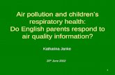 Air pollution and children’s - Bristol